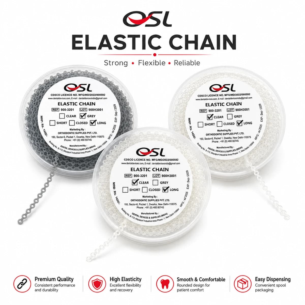 OSL Elastic Chain -15 Feet